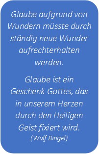 Glaube Wunder